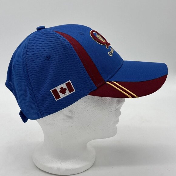 Quality Seeds Hat Cap Adjustable Blue Burgundy 100% Cotton Mesh Back One Size - Picture 3 of 7
